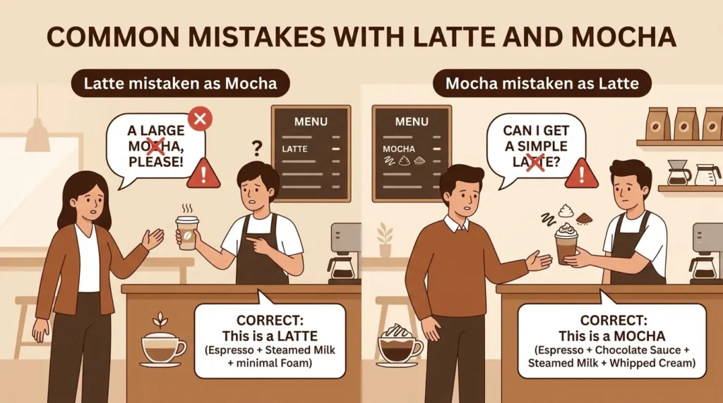 Common Mistakes with Latte and Mocha
