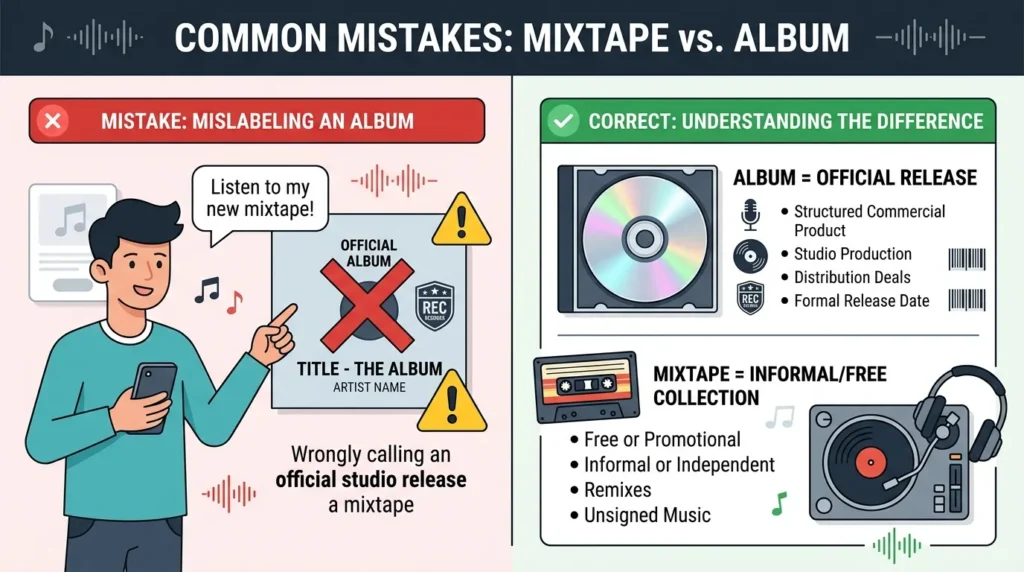 Common Mistakes With Mixtape and Album
