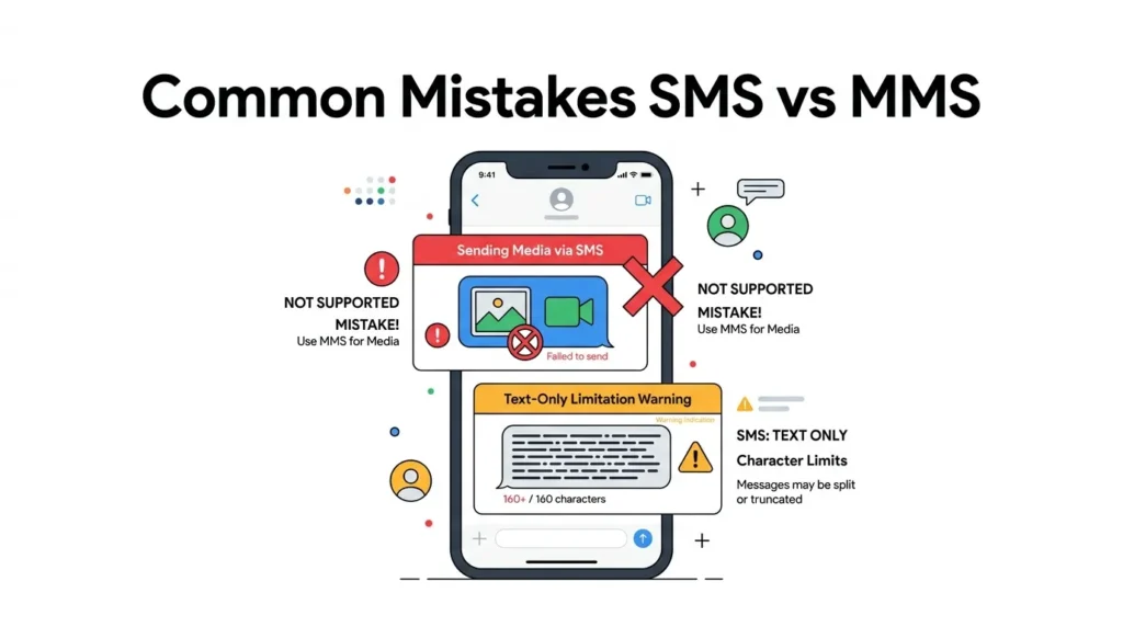 Common Mistakes with SMS and MMS