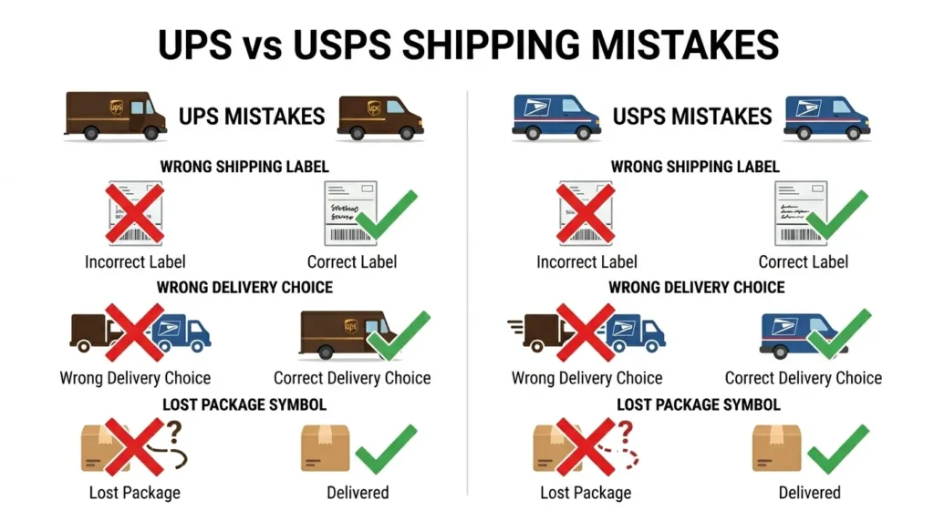 Common Mistakes with UPS and USPS