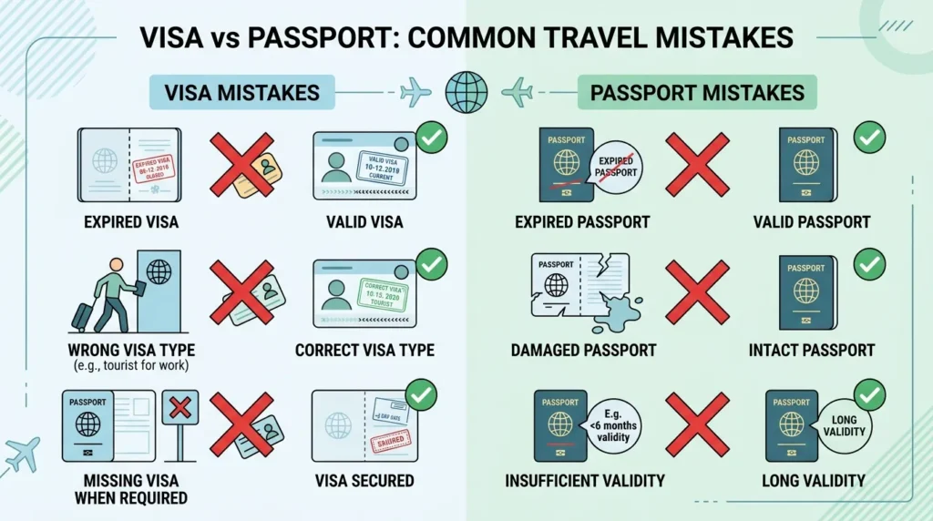 Common Mistakes with Visa and Passport