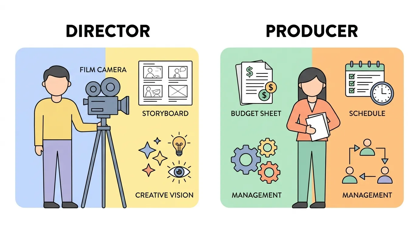 difference between director and producer