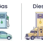 difference between gas and diesel