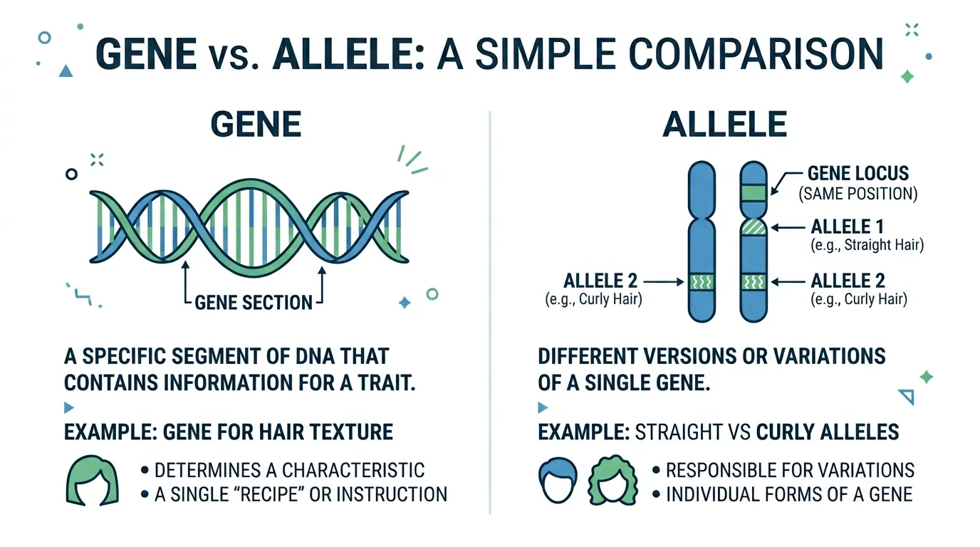 difference between gene and allele