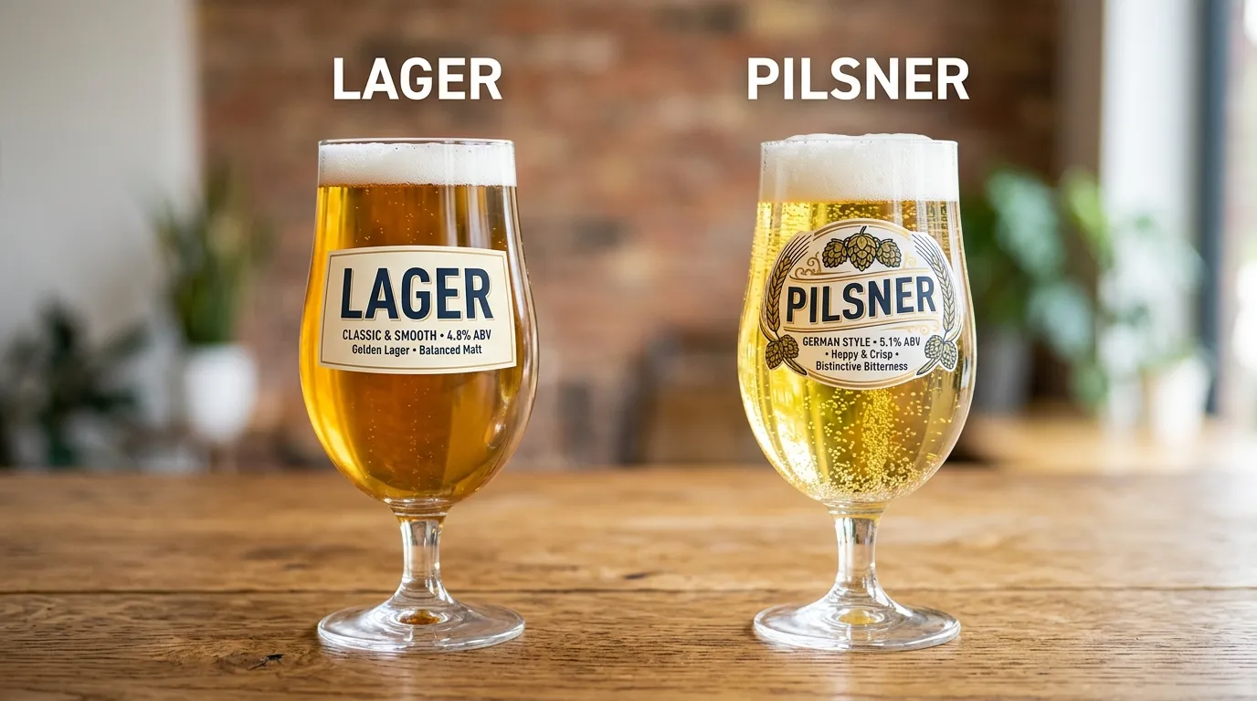 difference between lager and pilsner