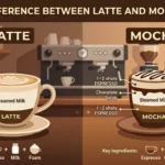 difference between latte and mocha