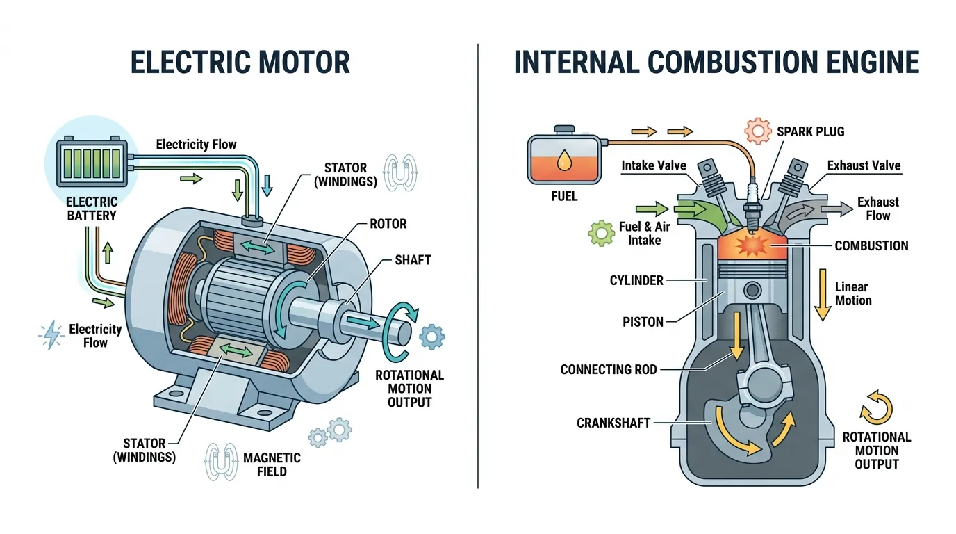 difference between motor and engine