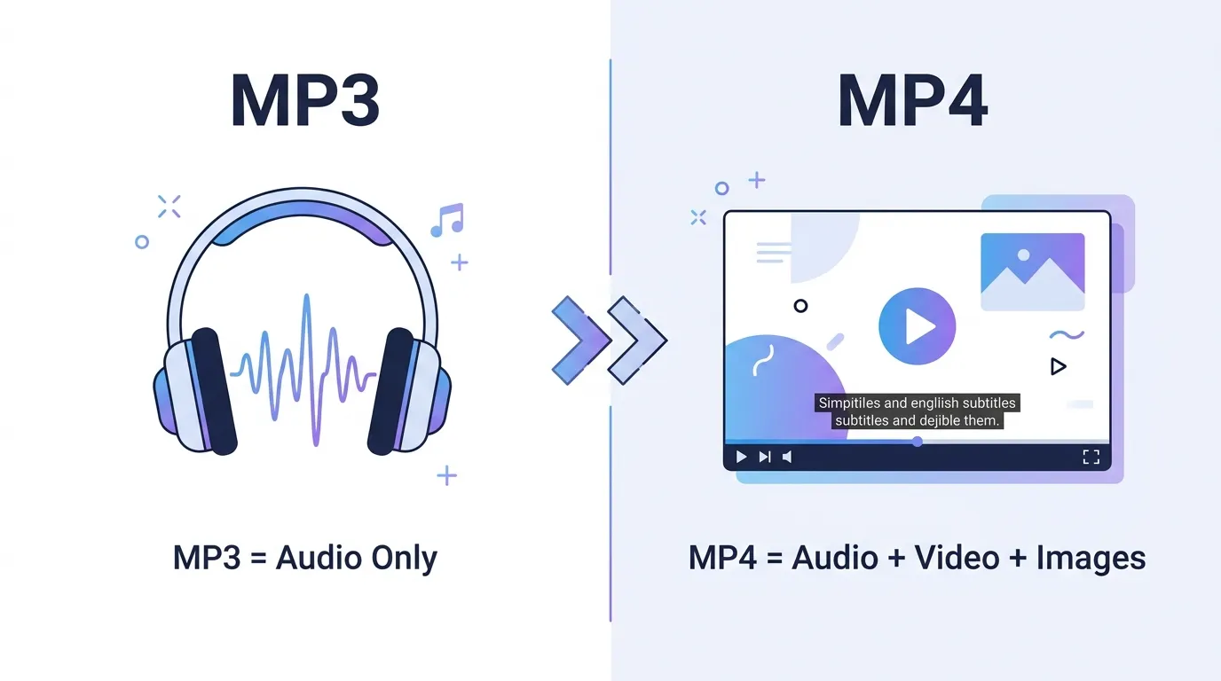 difference between mp3 and mp4