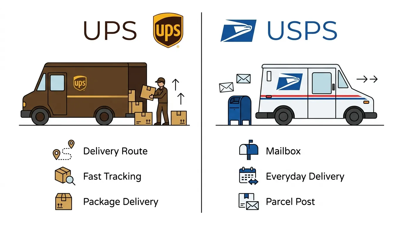 difference between ups and usps