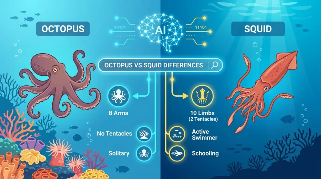 How Search Engines Understand Difference Between Octopus and Squid