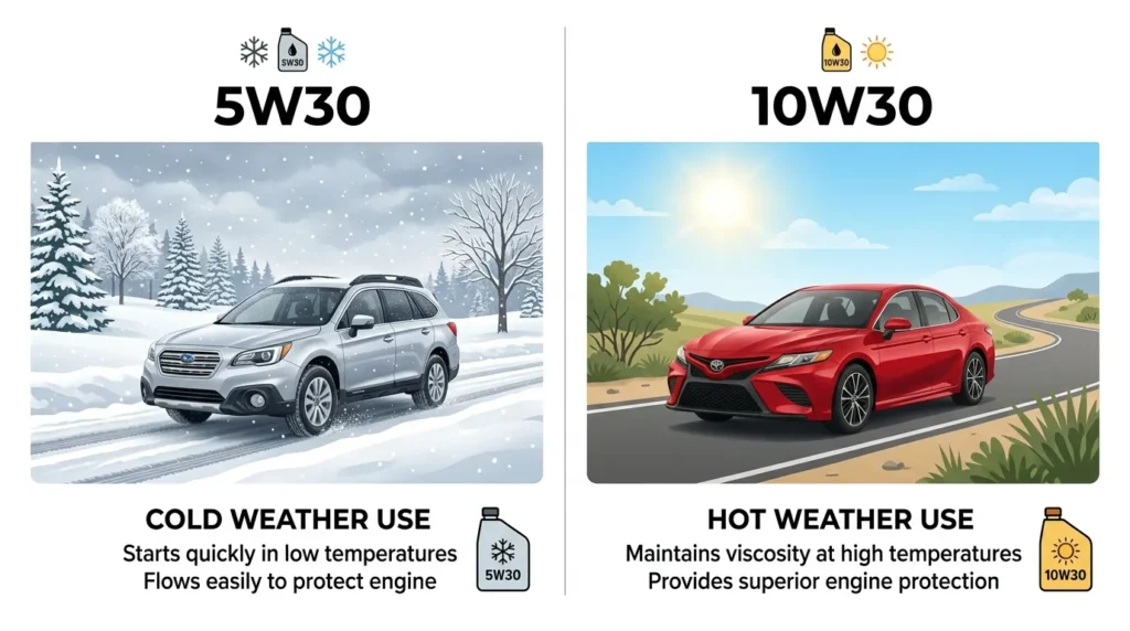Real-Life Examples of 5W30 vs 10W30