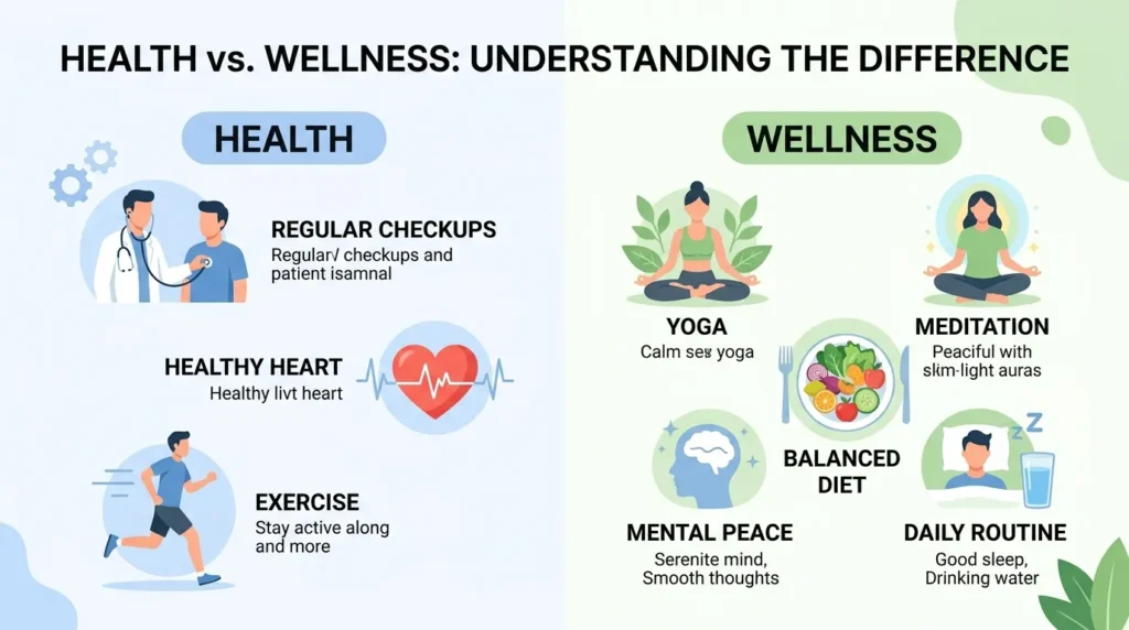 Real-Life Examples of Health vs Wellness