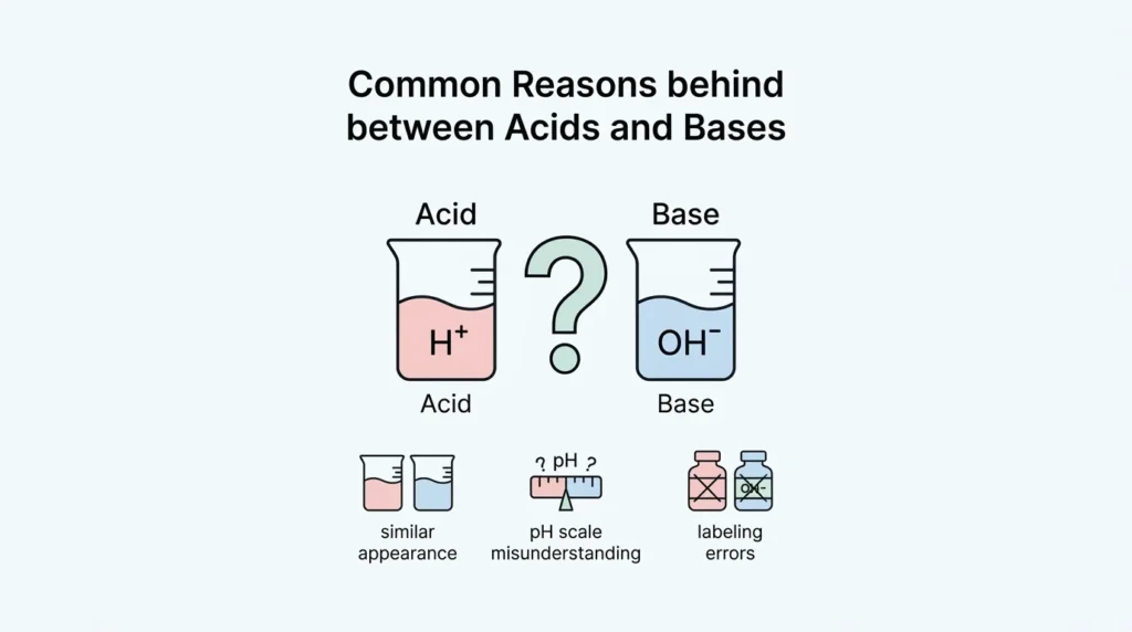 Reasons Behind the Confusion Between Acids and Bases
