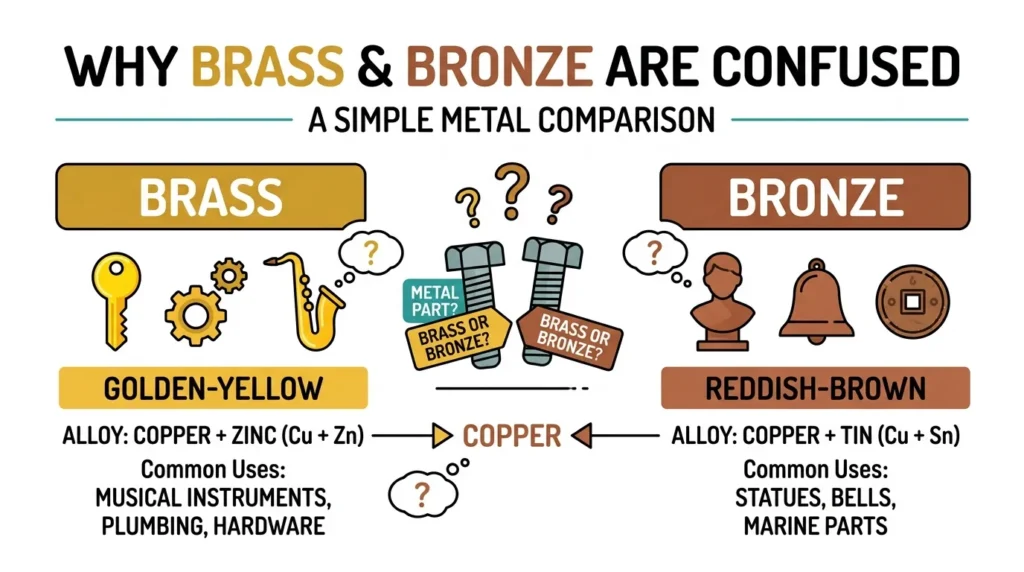 Why People Get Confused Between Brass and Bronze