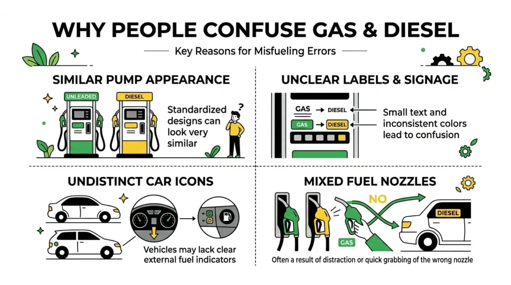 Why People Get Confused Between Gas and Diesel