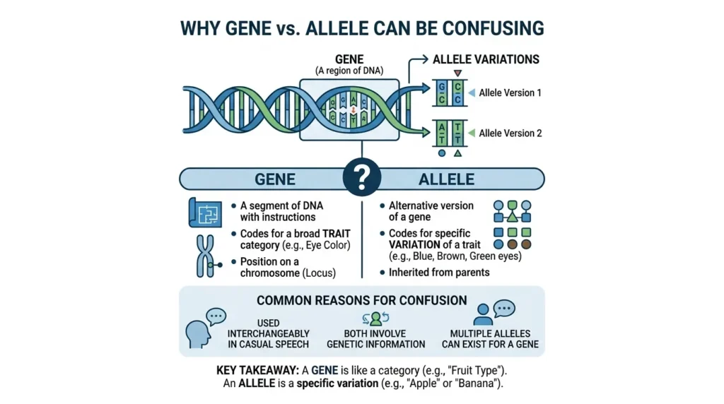 Why People Get Confused Between Gene and Allele