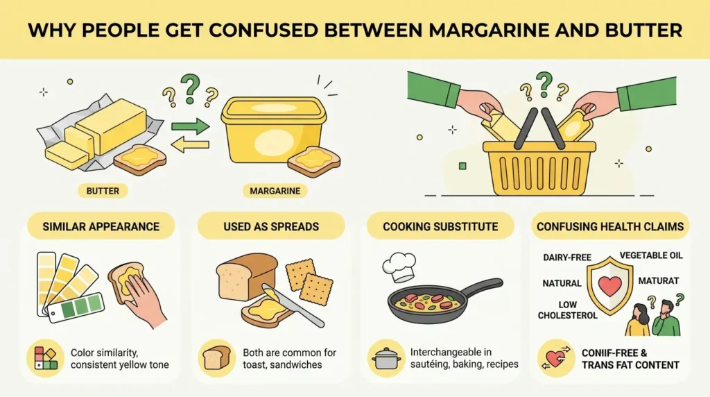 Why People Get Confused Between Margarine and Butter