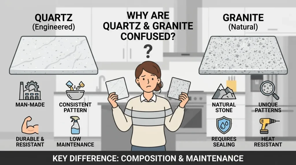 Why People Get Confused Between Quartz and Granite