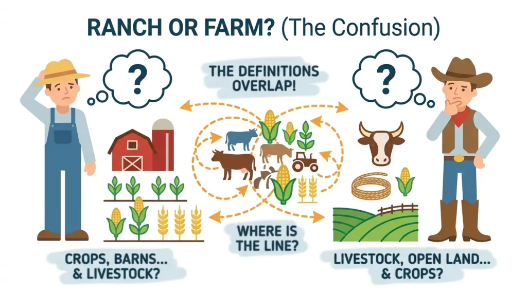 Why People Get Confused Between Ranch and Farm
