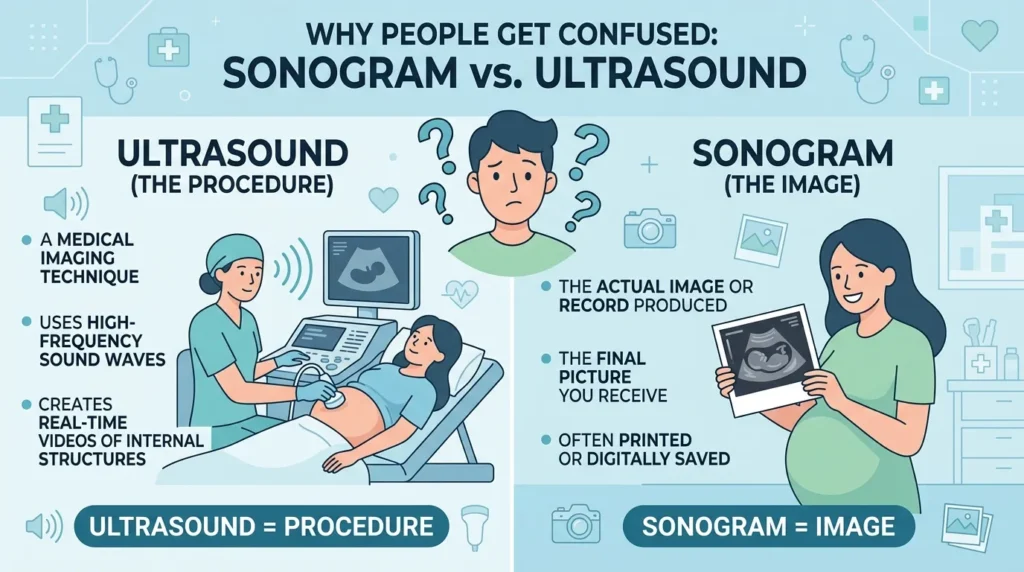 Why People Get Confused Between Sonogram and Ultrasound