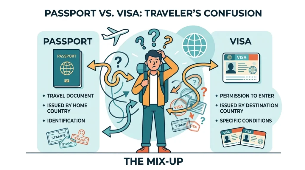 Why People Get Confused Between Visa and Passport