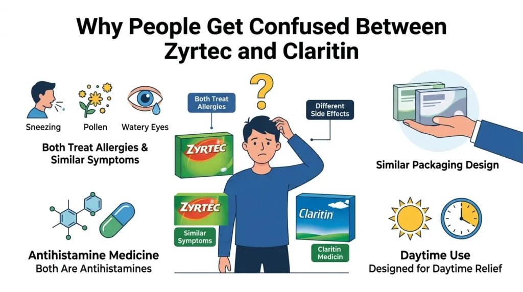 Why People Get Confused Between Zyrtec and Claritin