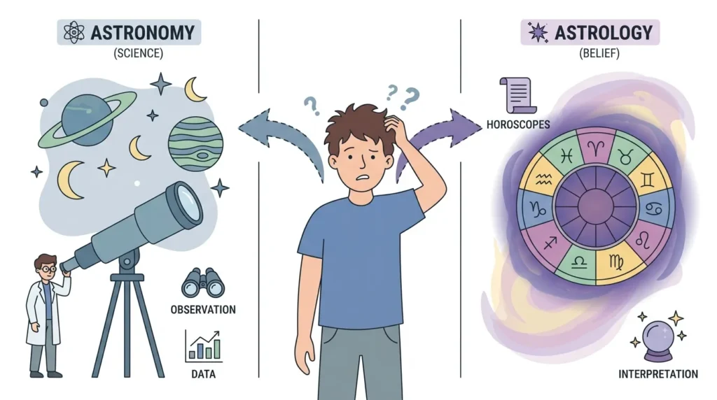 Why People Get Confused in Astronomy vs Astrology