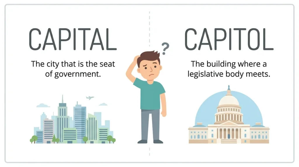 Why People Get Confused in Capital vs Capitol