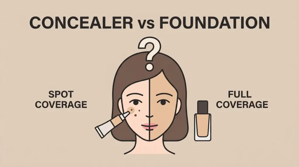 Why People Get Confused in Concealer vs Foundation