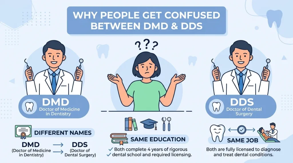 Why People Get Confused in Difference Between DMD and DDS