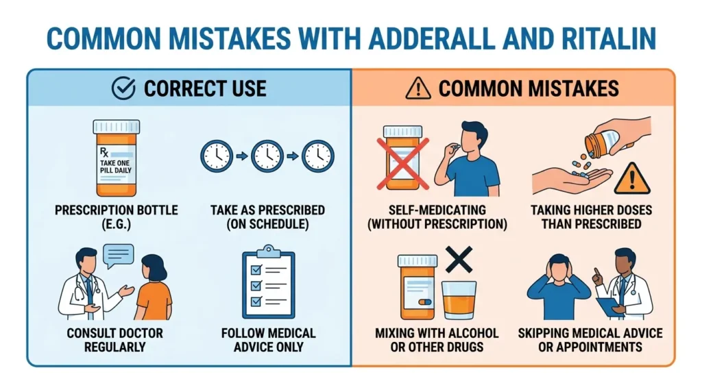 Common Mistakes with Adderall and Ritalin