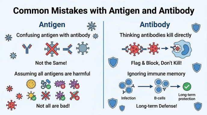 Common Mistakes with Antigen and Antibody
