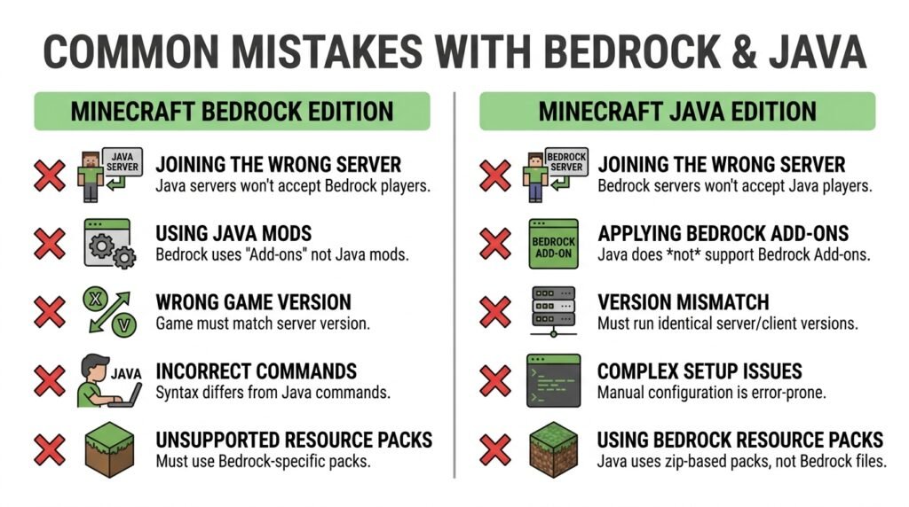 Common Mistakes with Bedrock and Java