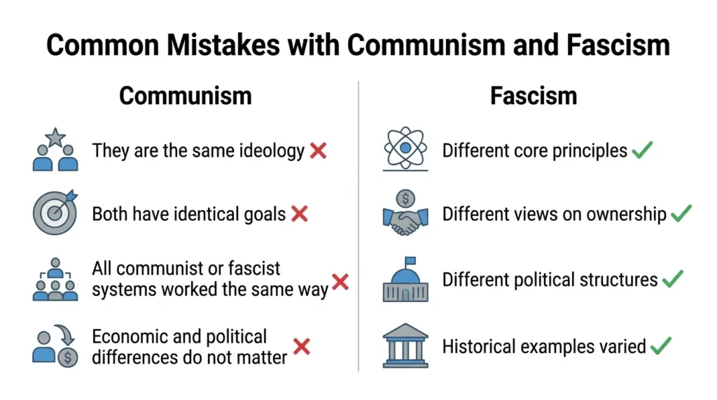 Common Mistakes with Communism and Fascism