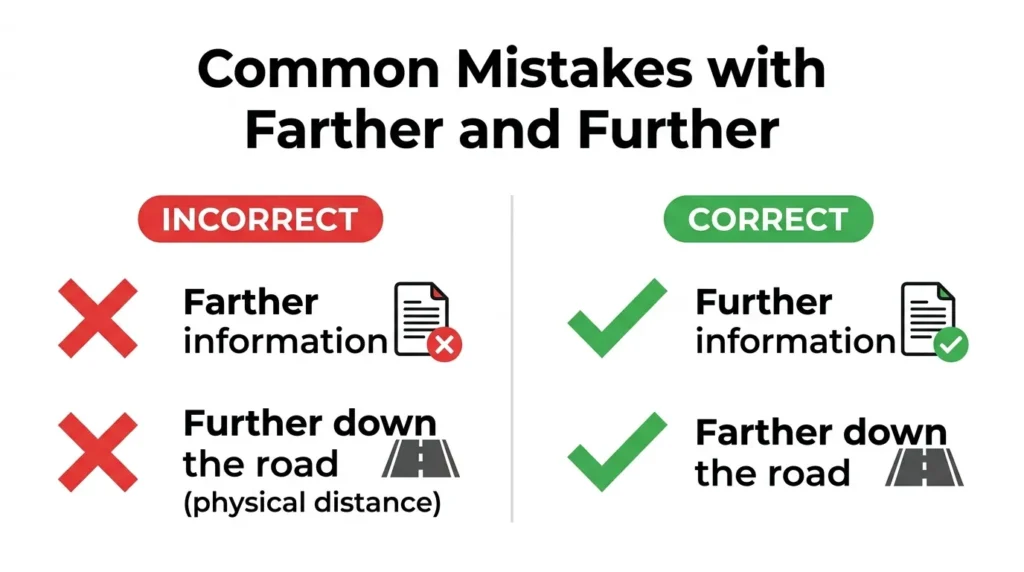 Common Mistakes with Farther and Further