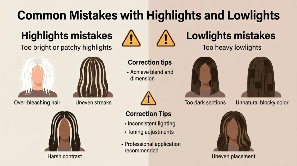 Common Mistakes with Highlights and Lowlights