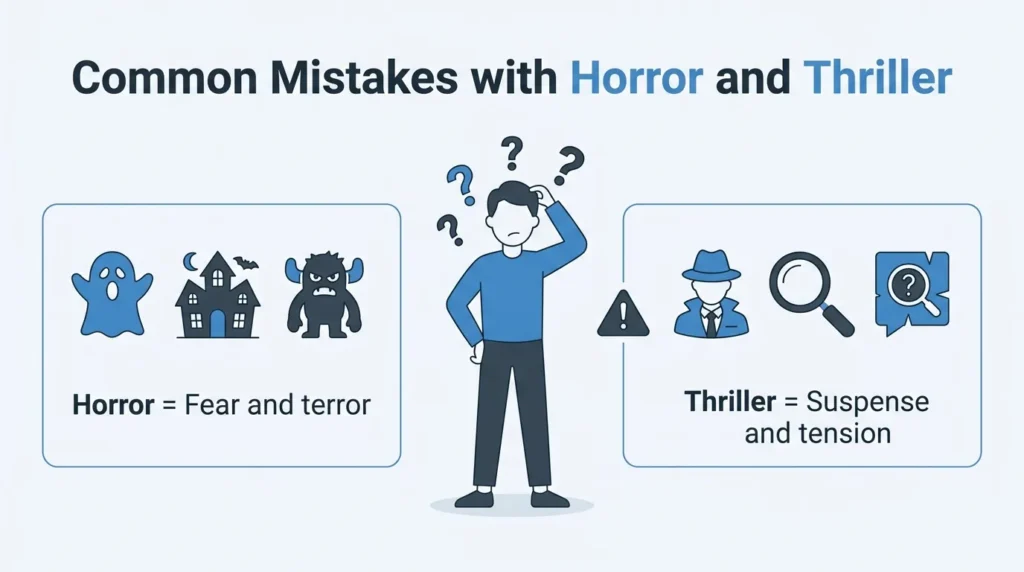 Common Mistakes with Horror and Thriller