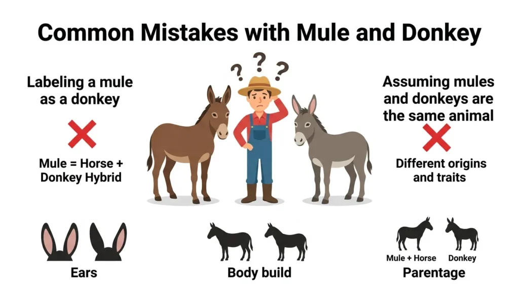 Common Mistakes With Mule and Donkey