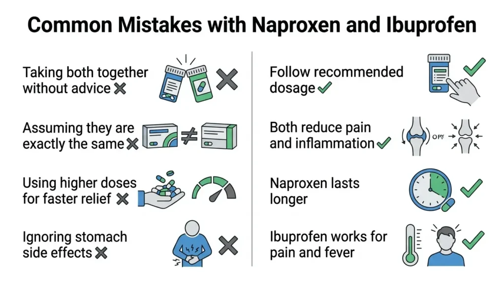 Common Mistakes with Naproxen and Ibuprofen