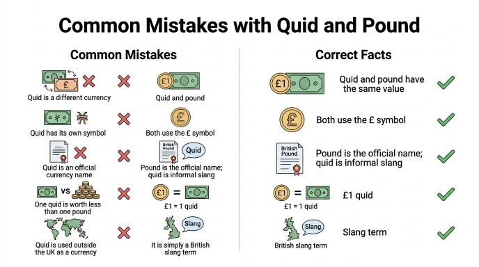 Common Mistakes with Quid and Pound