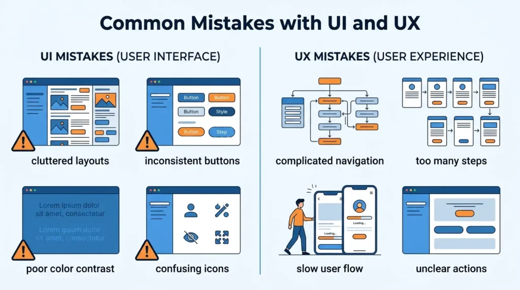 Common Mistakes with UI and UX