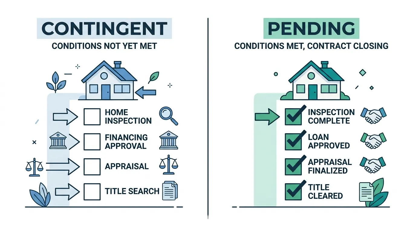 difference between contingent and pending