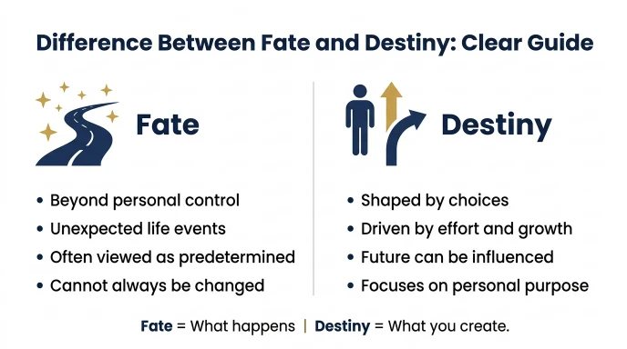 difference between fate and destiny