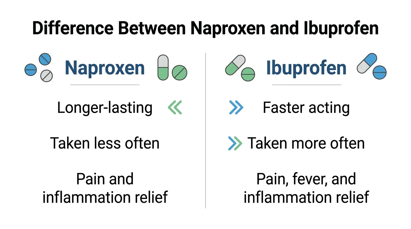difference between naproxen and ibuprofen