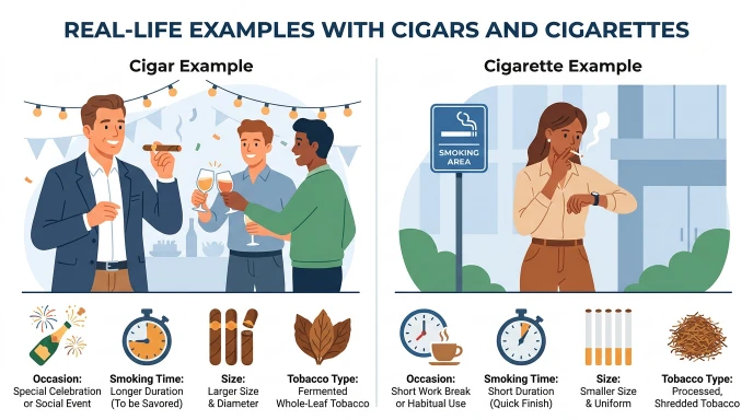 Real-Life Examples with Cigars and Cigarettes