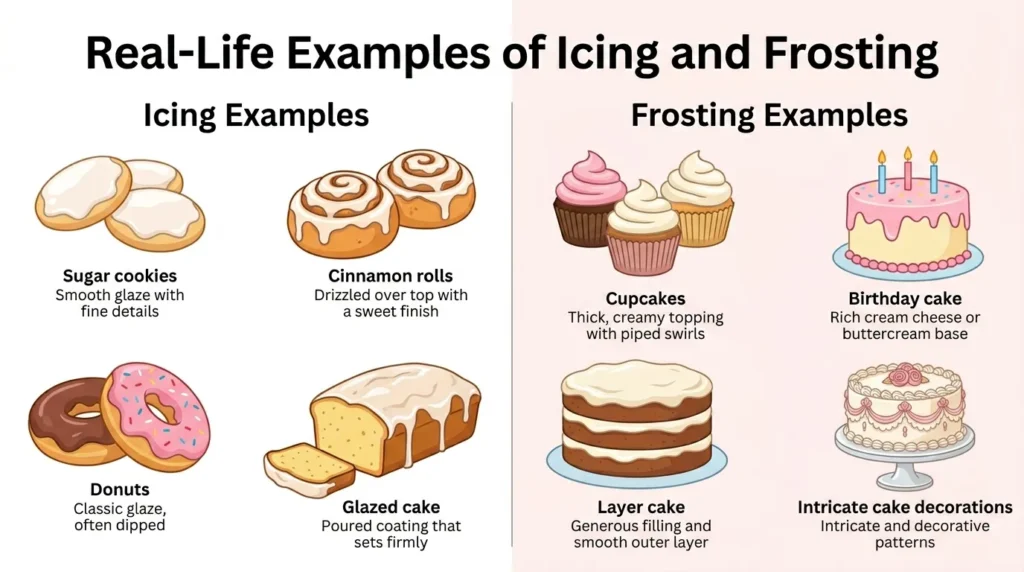 Real-Life Examples with Icing and Frosting
