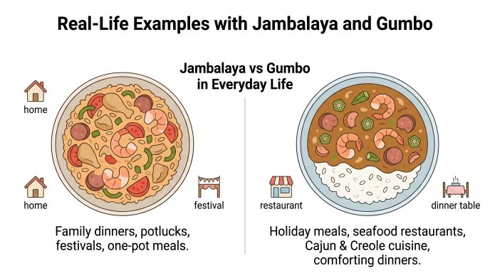 Real-Life Examples with Jambalaya and Gumbo