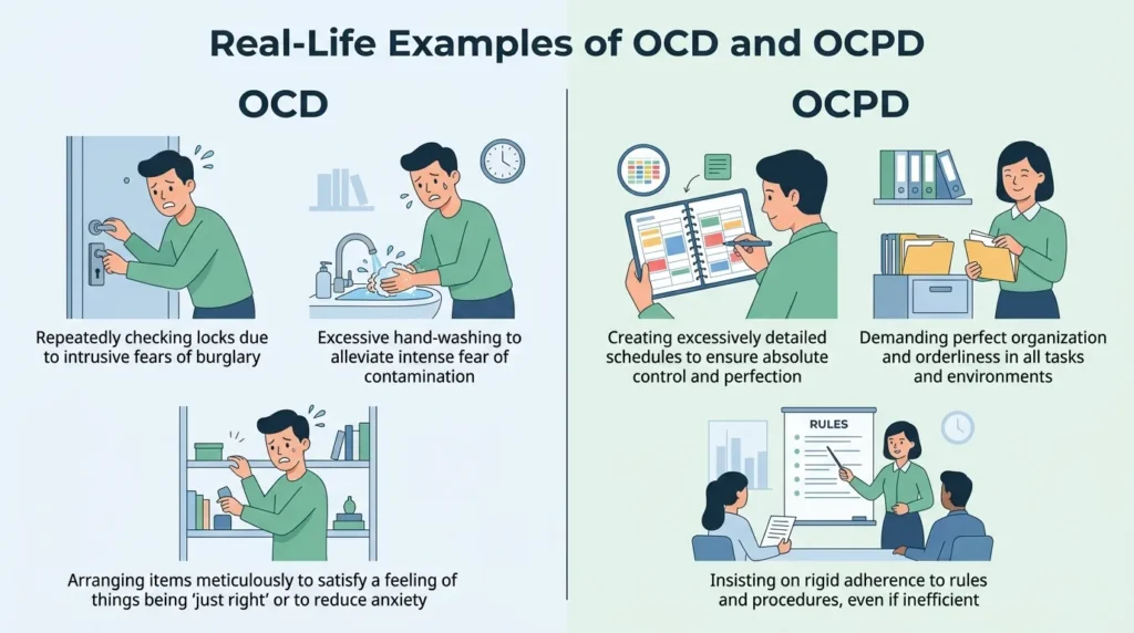 Real-Life Examples with OCD and OCPD