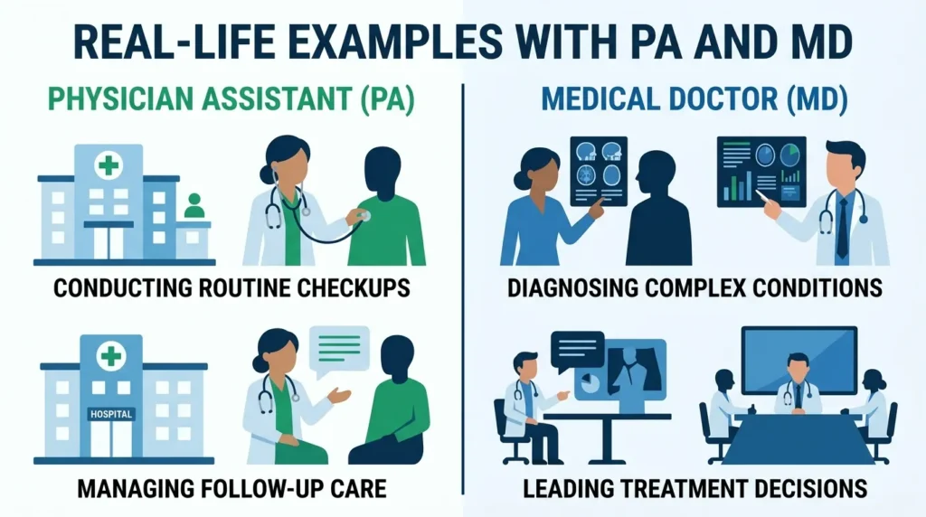 Real-Life Examples with PA and MD
