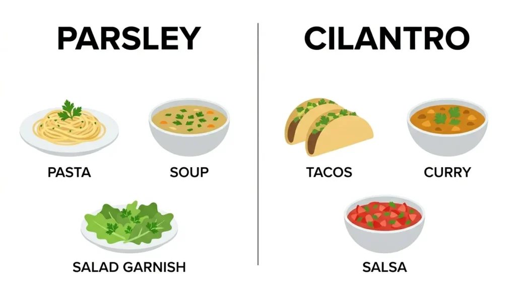 Real-Life Examples with Parsley and Cilantro
